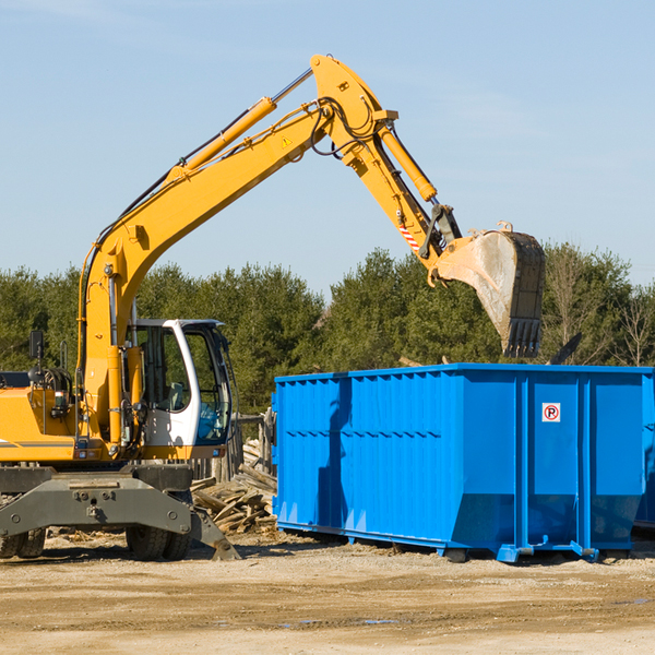 are there any restrictions on where a residential dumpster can be placed in Lake Bridgeport TX